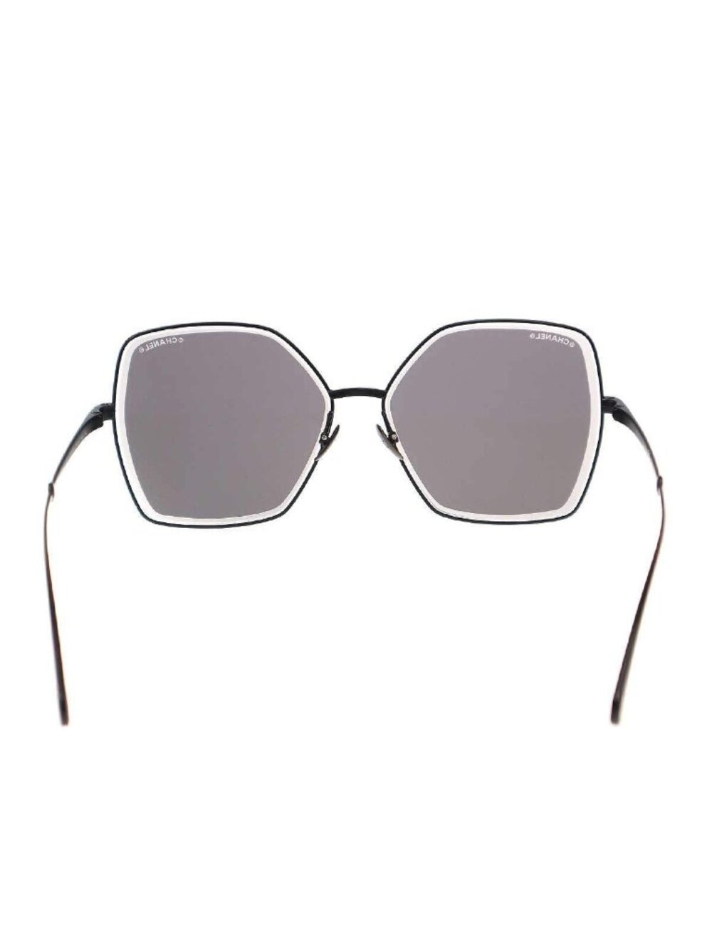 Chanel Pearl Code Butterfly Frame Sunglasses Black 59 Eyewear - Picture 5 of 10